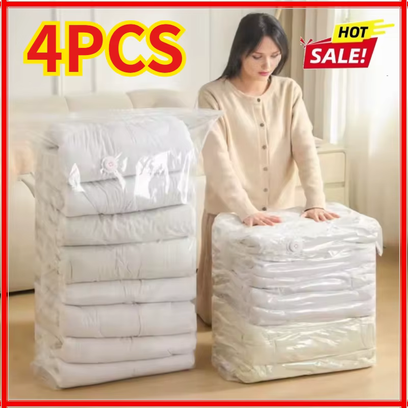 Sacs de rangement sous vide cubiques (1/4 pièces) – Grands