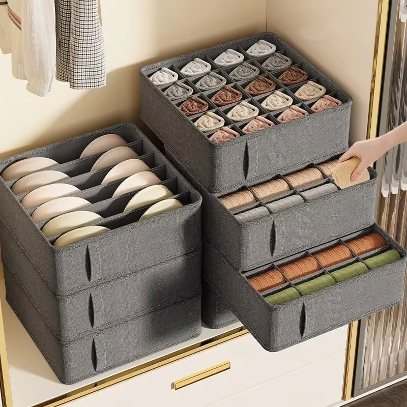 Boîte de rangement multifonctionnelle pour sous-vêtements et chaussettes