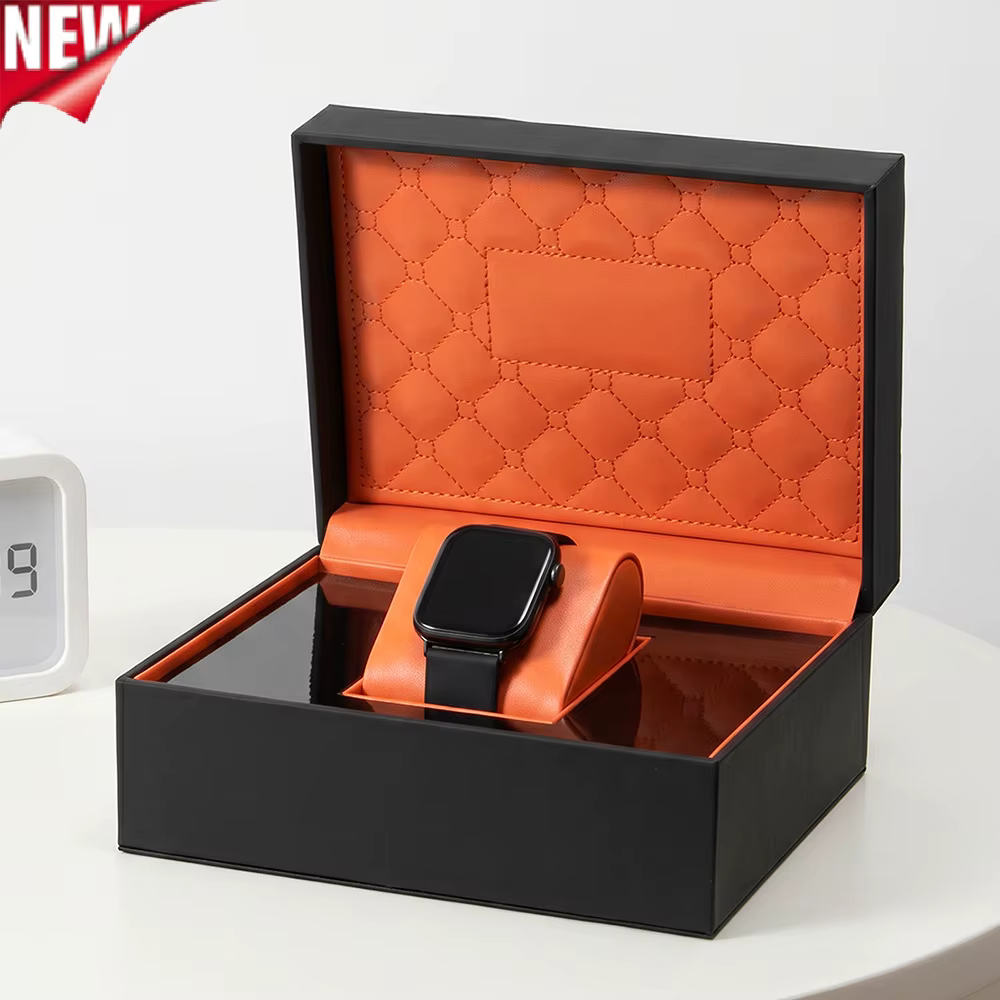 Boîte à montre de luxe en cuir PU