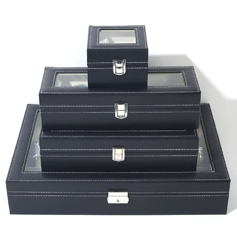 Boîte de rangement pour montres verrouillable