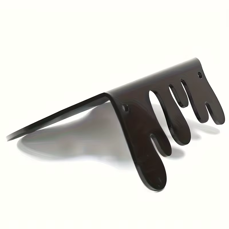 Étagère murale en métal noir monobloc - étagère flottante