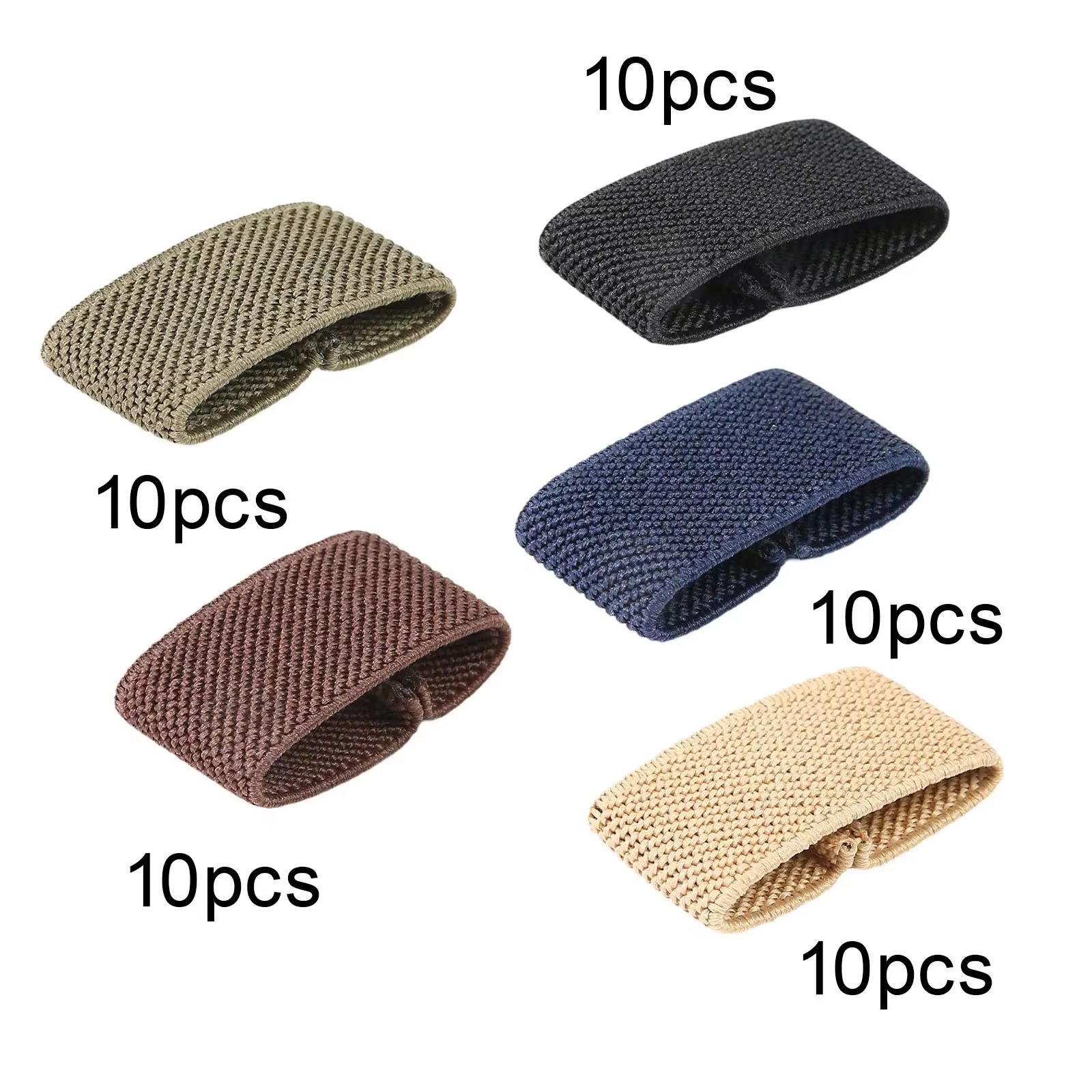 10x supports de ceinture élastiques support de sangle organisateur de sangle en Nylon pour ceintures/coulentes de 1.5 "de large accessoires support de sangle de sac à dos