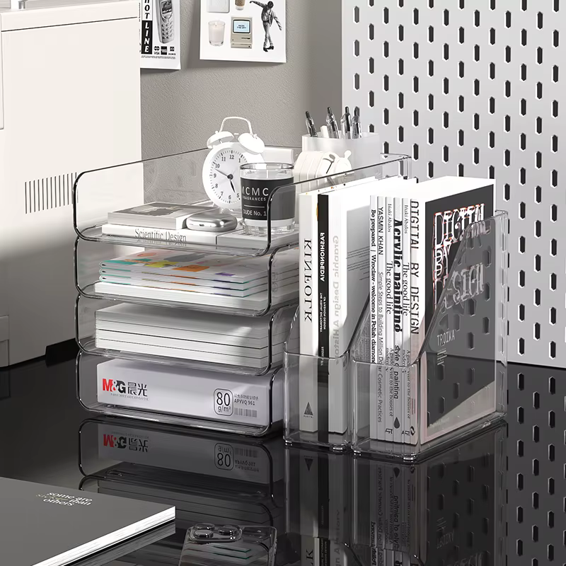 Organisateur de bureau avec 2 porte-fichiers verticaux