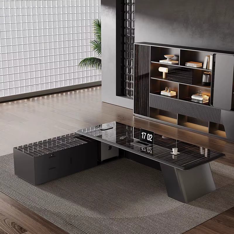 Bureau de bureau moderne peu encombrant