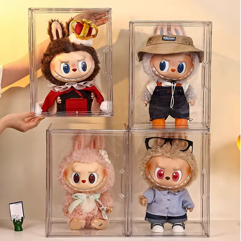Labubu – boîte d'exposition transparente