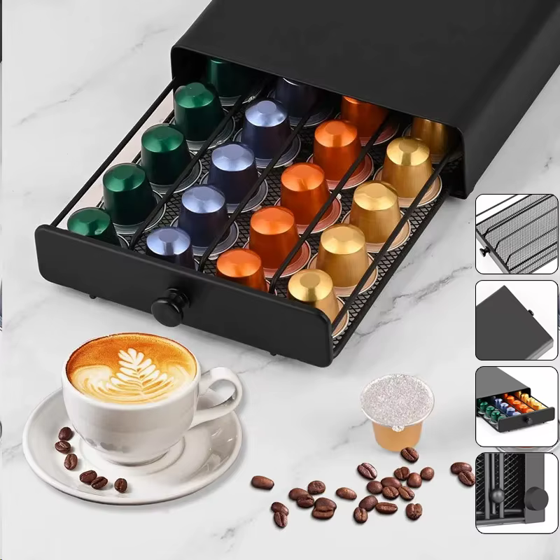 Organisateur de capsules de café en métal