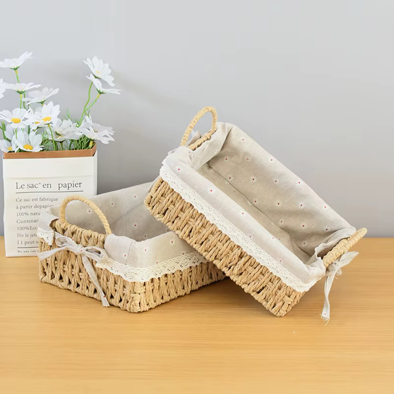 Paniers de rangement tissés