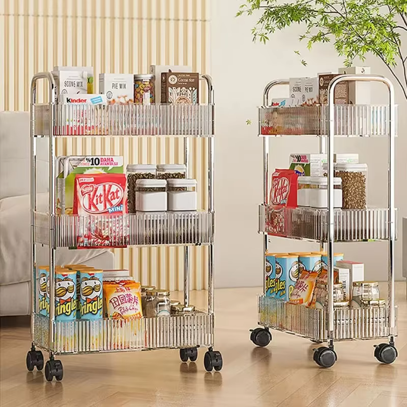 Étagère mobile à roulettes