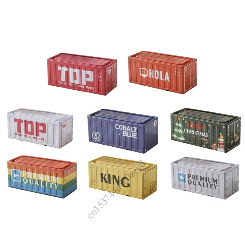 Boîte rangement moderne Conteneur en métal durable pour décoration bureau à domicile P9YB