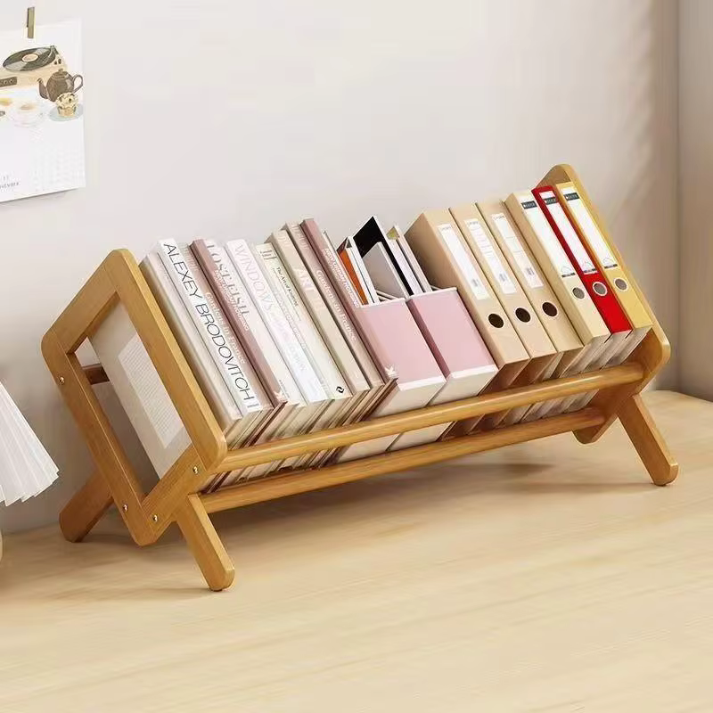 Étagère de bureau en bambou