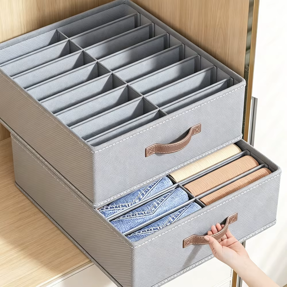 Boîte de rangement pliable pour pantalons