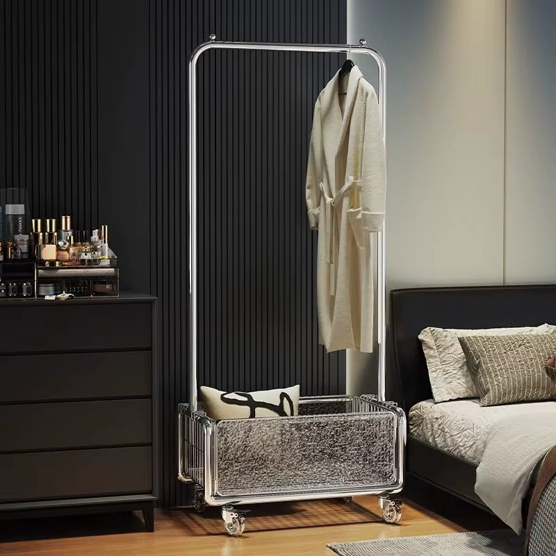 Support de séchage en métal sur pied pour vêtements de chambre à coucher