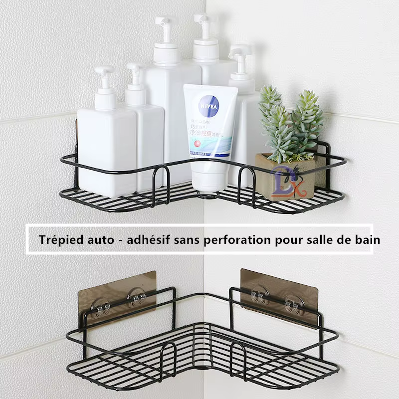 Étagère de salle de bain en fer forgé