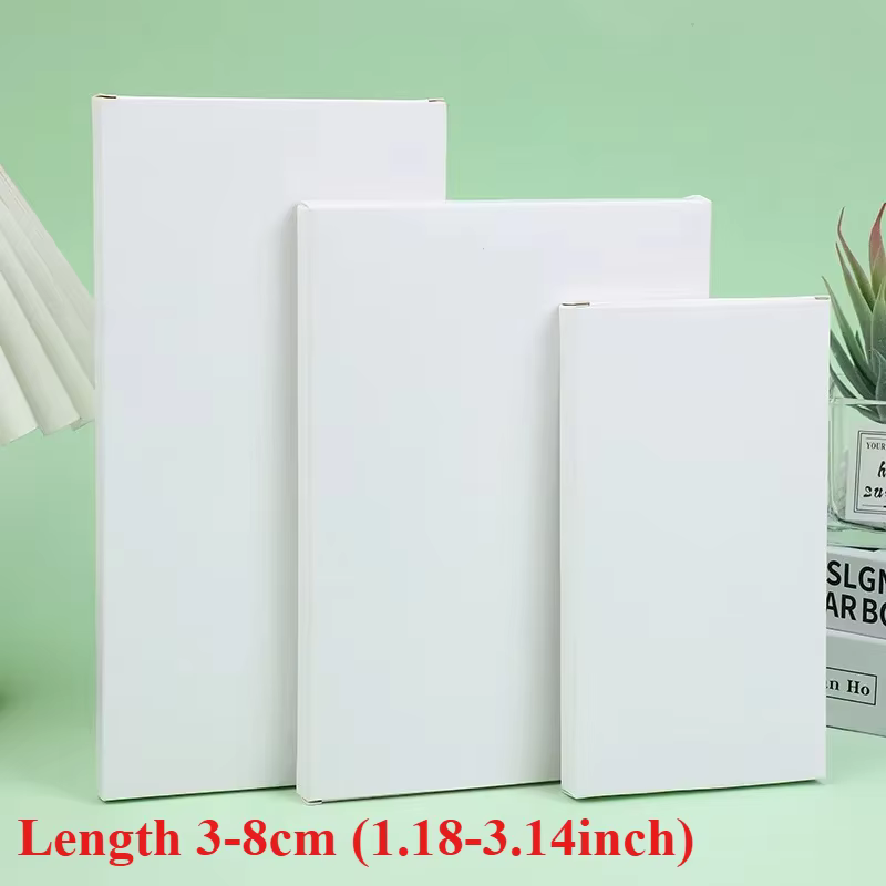 Boîte d'emballage en papier cartonné pliant blanc plat