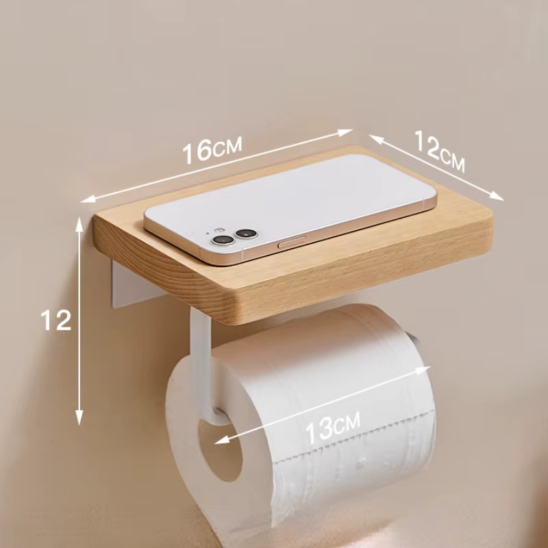 Porte-papier toilette en bois
