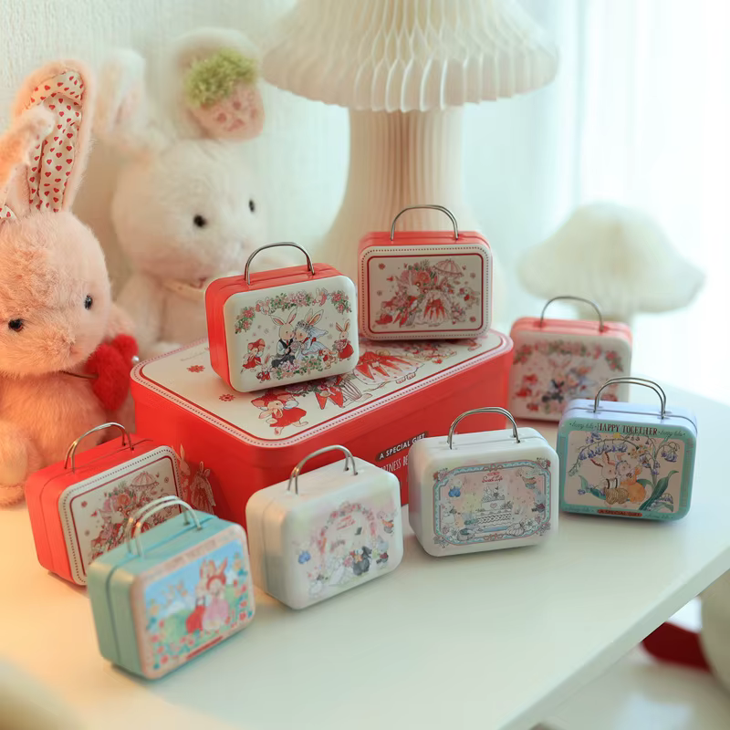 Mini boîtes de rangement en métal pour cadeaux de mariage