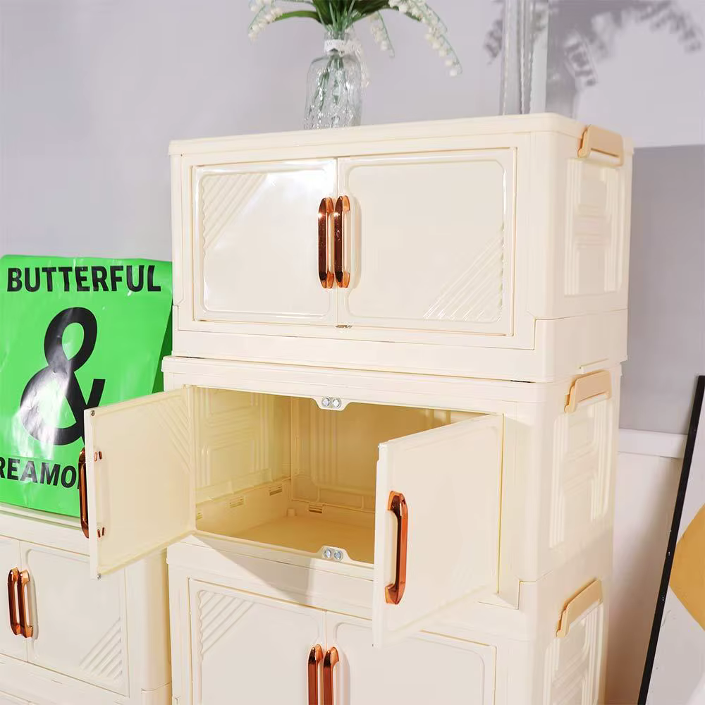 Armoire de rangement pliable en plastique