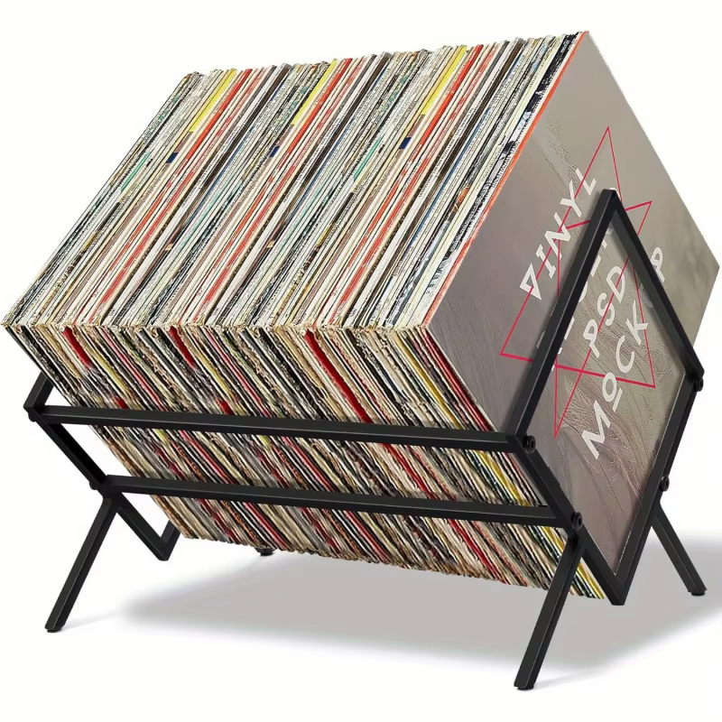 Stockage de disques en vinyle, rack d'enregistrement, 80 lps, 40%