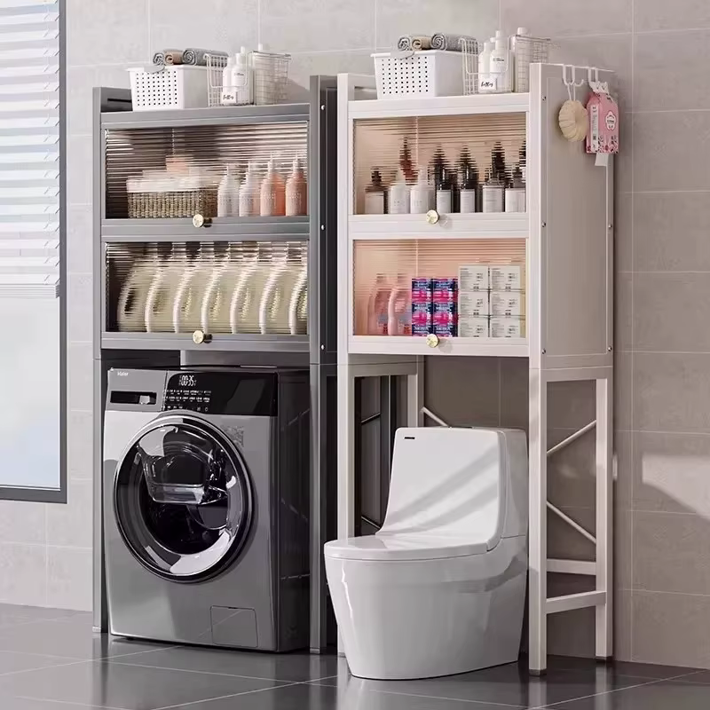 Étagères de rangement d'angle pour salle de bain