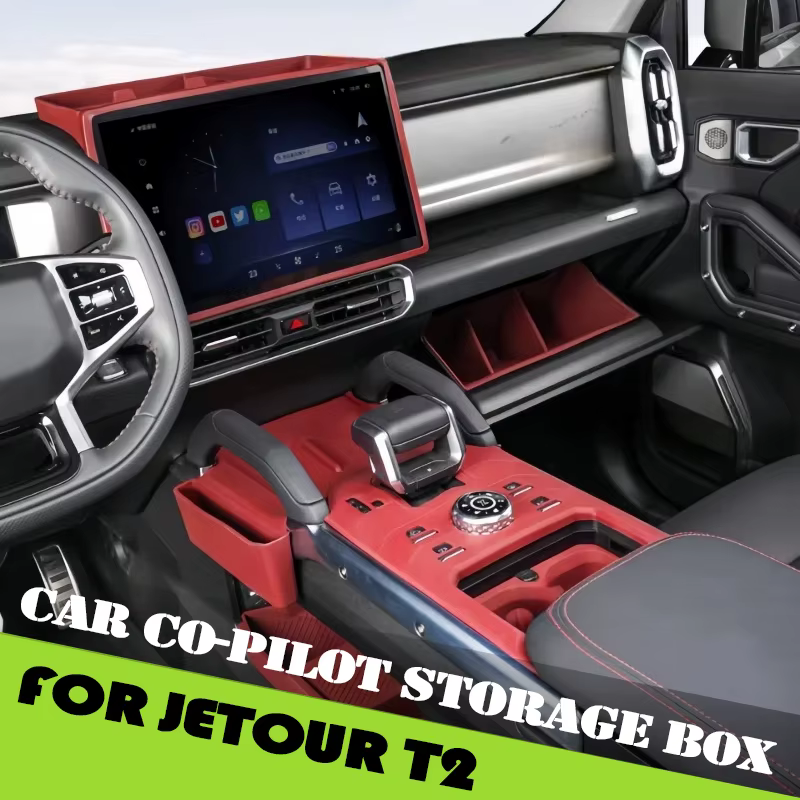 Boîte de rangement pour copilote de voiture