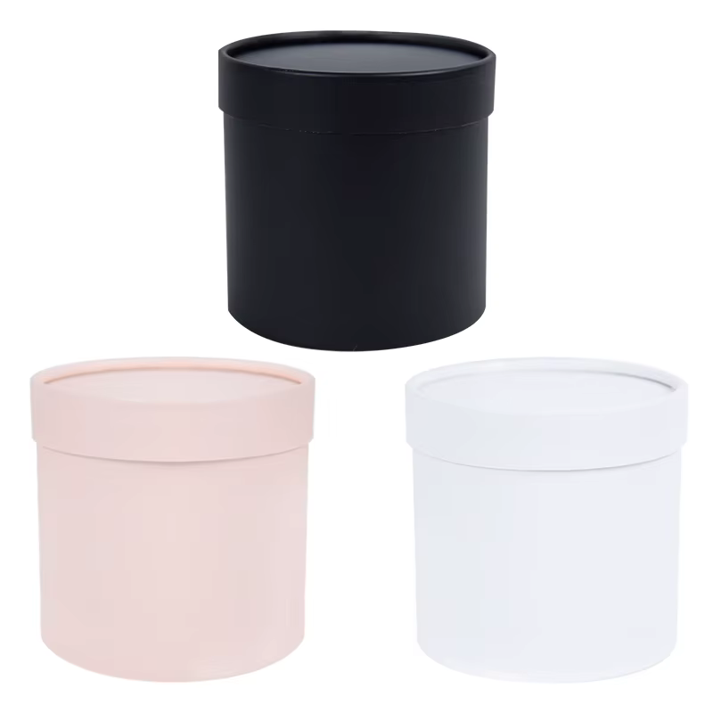 Boîte Ronde en Papier pour Fleurs