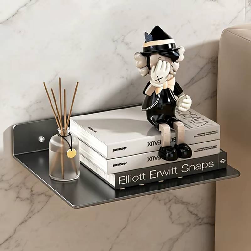Étagère Murale Flottante en Acier pour Rangement de Routeur