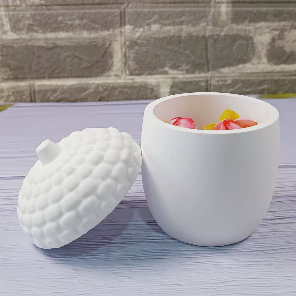 Boîte de rangement de bonbons de noël pot de pomme de pin bricolage cadeaux moule ornement