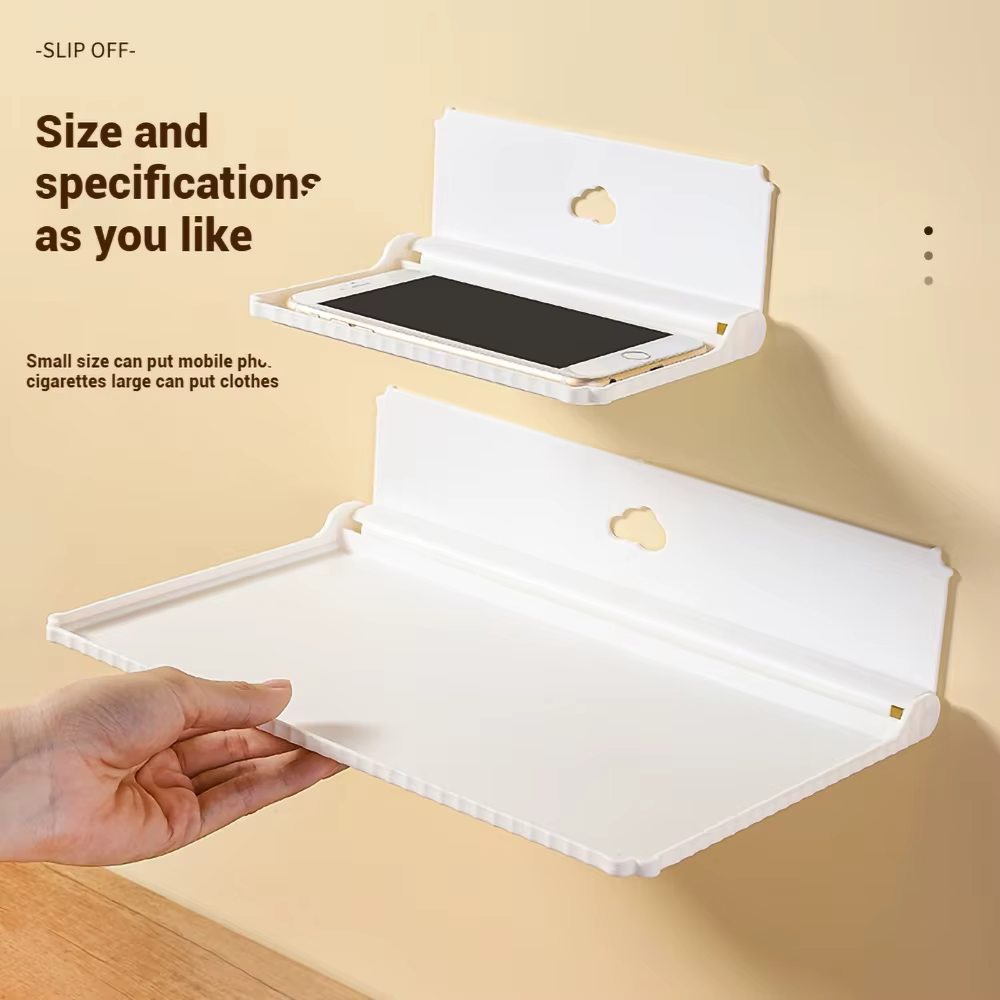 Étagère murale pliable sans perçage