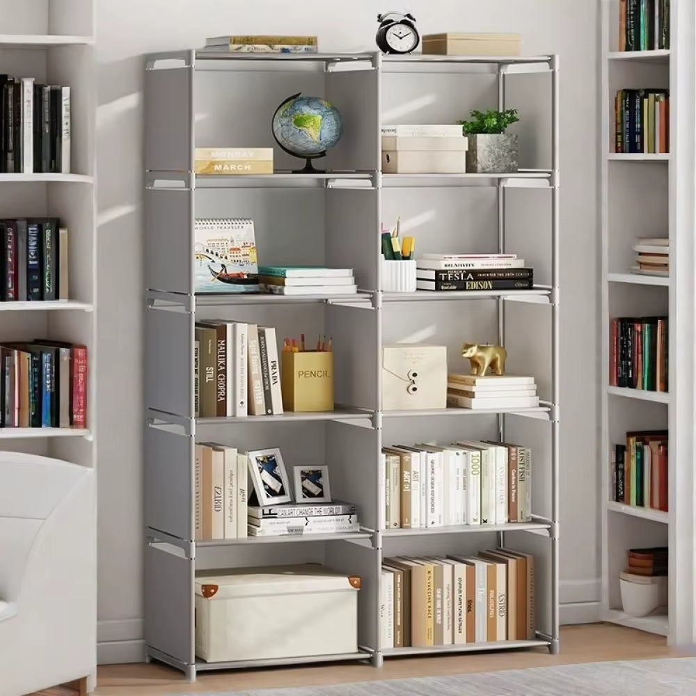 Étagère de rangement simple en métal multi-niveaux