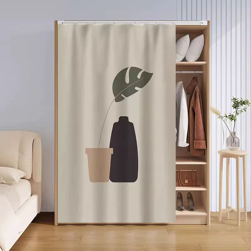 Rideau d'armoire, rideau de porte coulissante