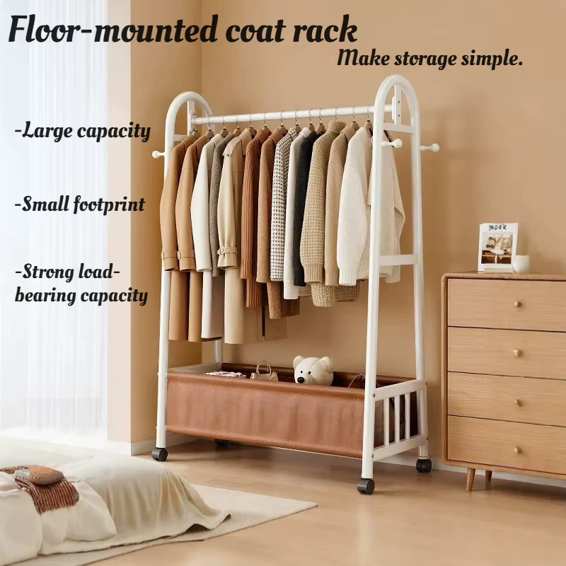 Porte-vêtements d'entrée moderne en métal pour chambre et appartement