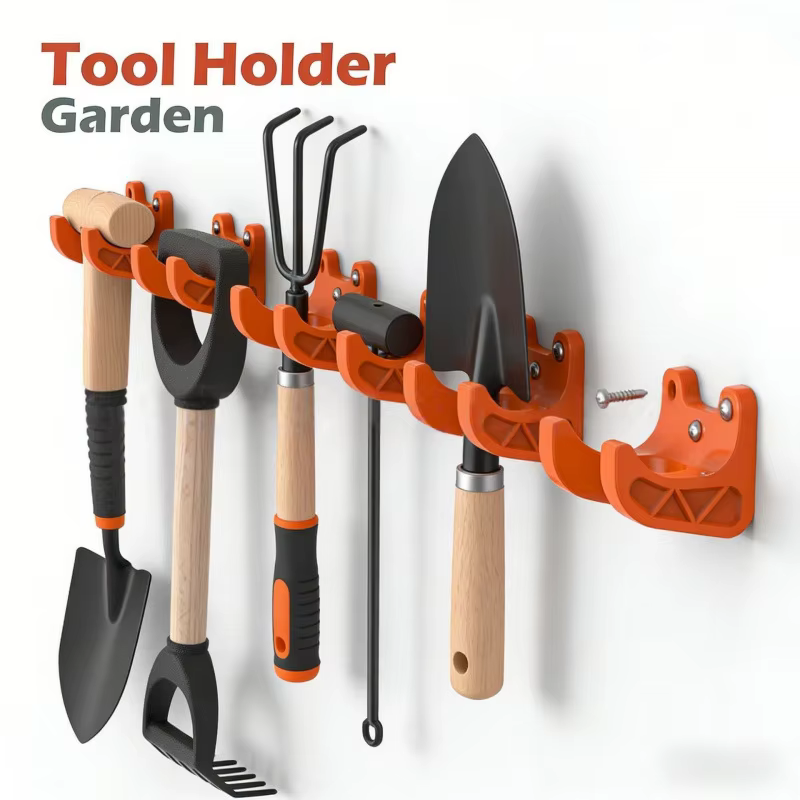 Support mural robuste pour outils de jardin