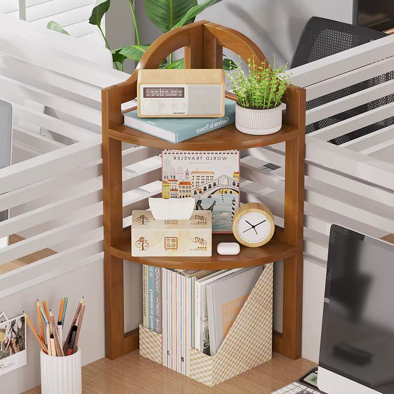 Étagère d'angle de bureau pour dortoir