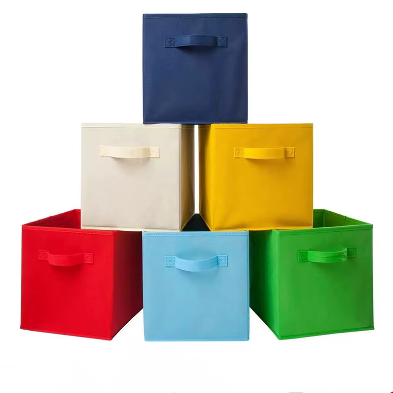 Boîtes de rangement en tissu non tissé