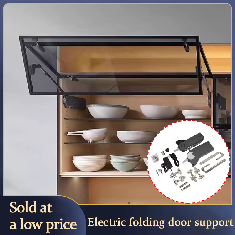 Support de porte pliante pour armoire de cuisine électrique