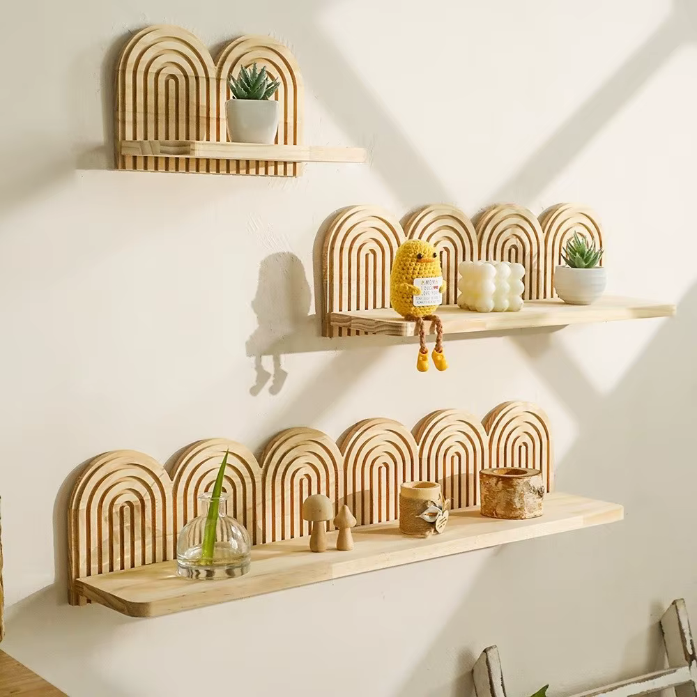 Étagères murales en bois Boho