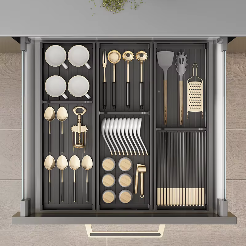 MELEvalui-Coutellerie extensible sous armoire