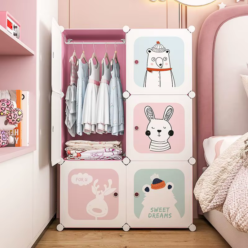 Armoire à vêtements pliante pour enfants
