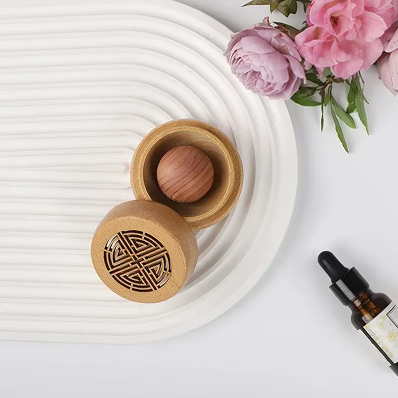 Boîte en bois de parfum Antique Portable sans parfum