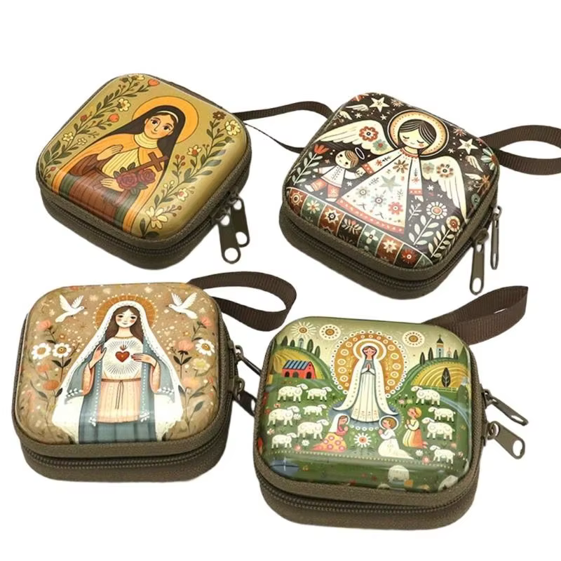 Boîte rangement bijoux religieux