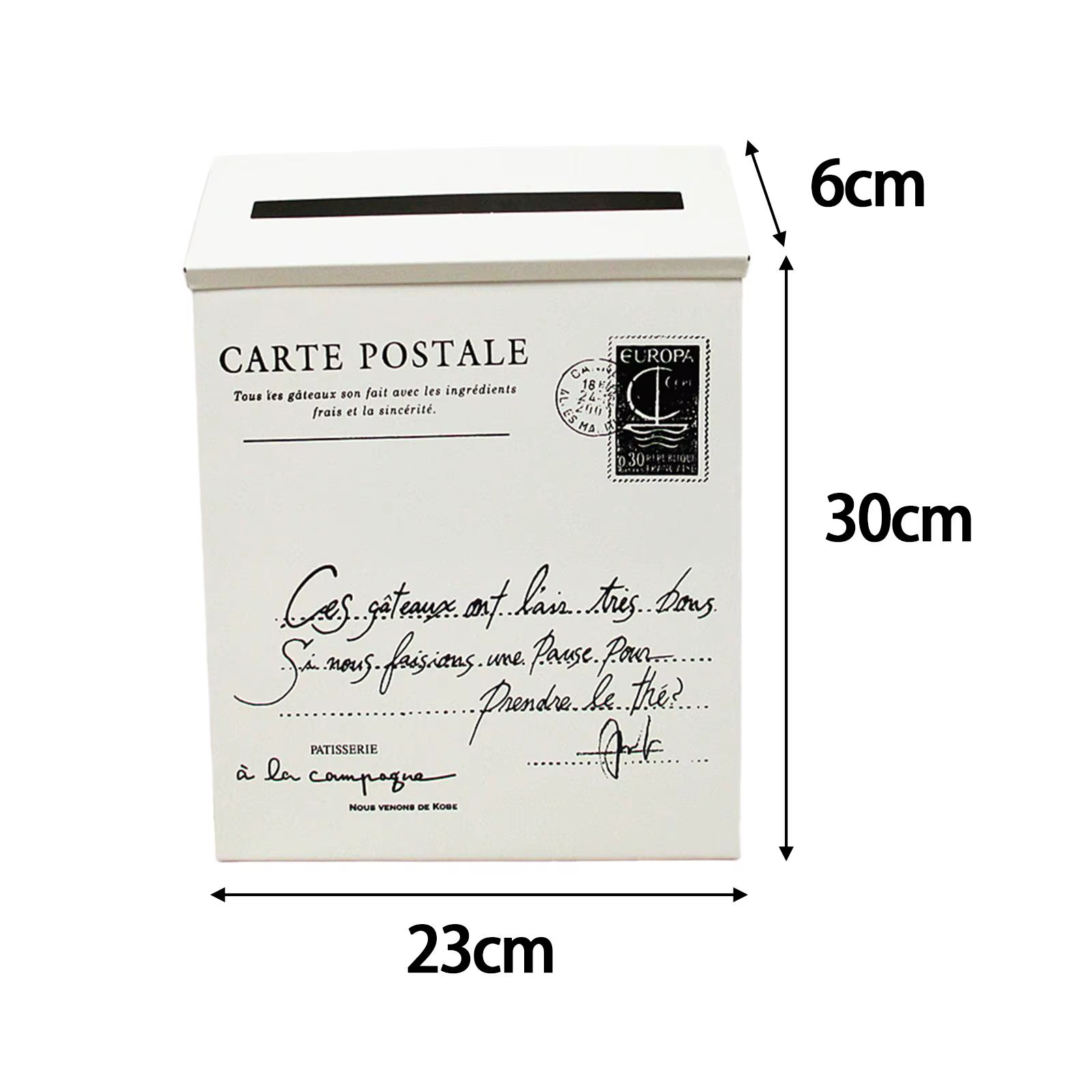 Boîte aux lettres murale grande capacité