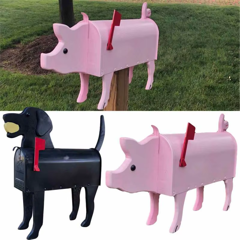 Boîte aux lettres de jardin en forme d'animal
