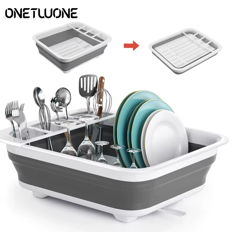 Égouttoir à vaisselle pliable de cuisine