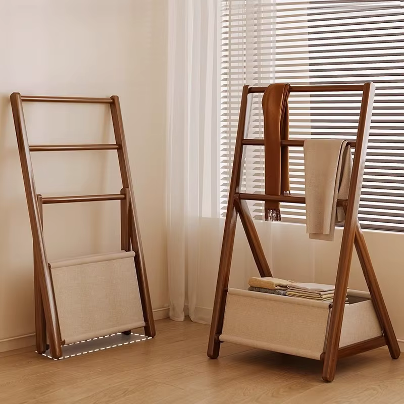 Porte-manteau de chambre en bambou