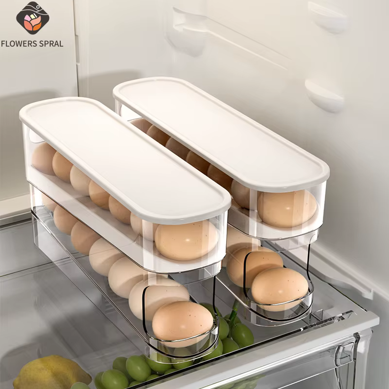 Distributeur d'œufs, support roulant automatique Double couche
