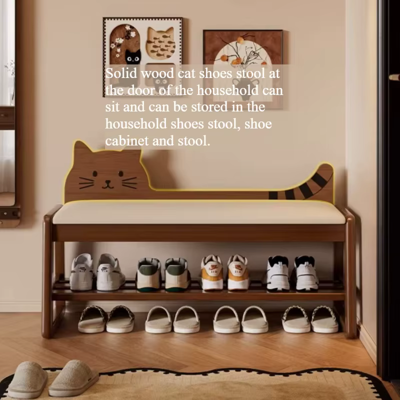 Meuble à chaussures compact avec banc