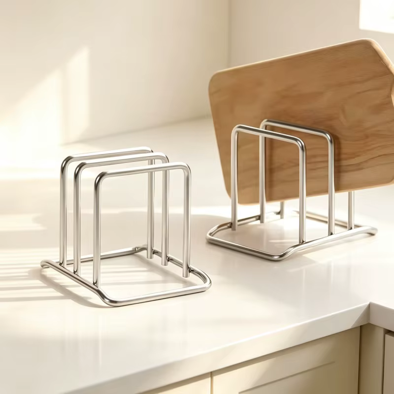 Support de rangement pour planches à découper en acier inoxydable pour cuisine