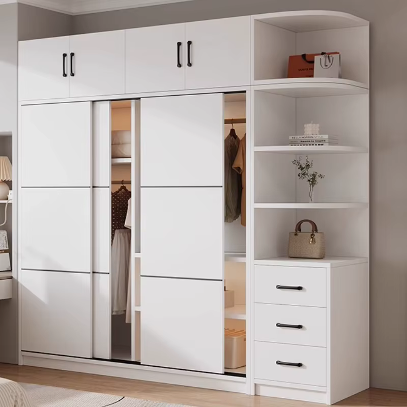 Organisateur De rangement armoire enfants placard vêtements blanc grand garde-robe chambre tiroir Armario Armable De Ropa meubles De Salon