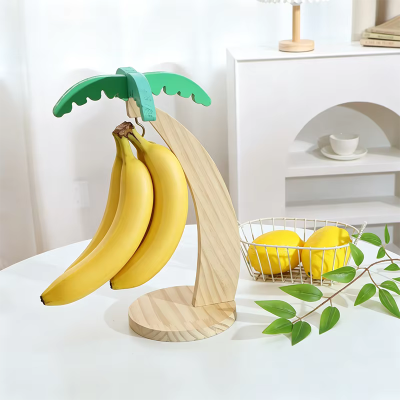 Support de banane en bois suspendu