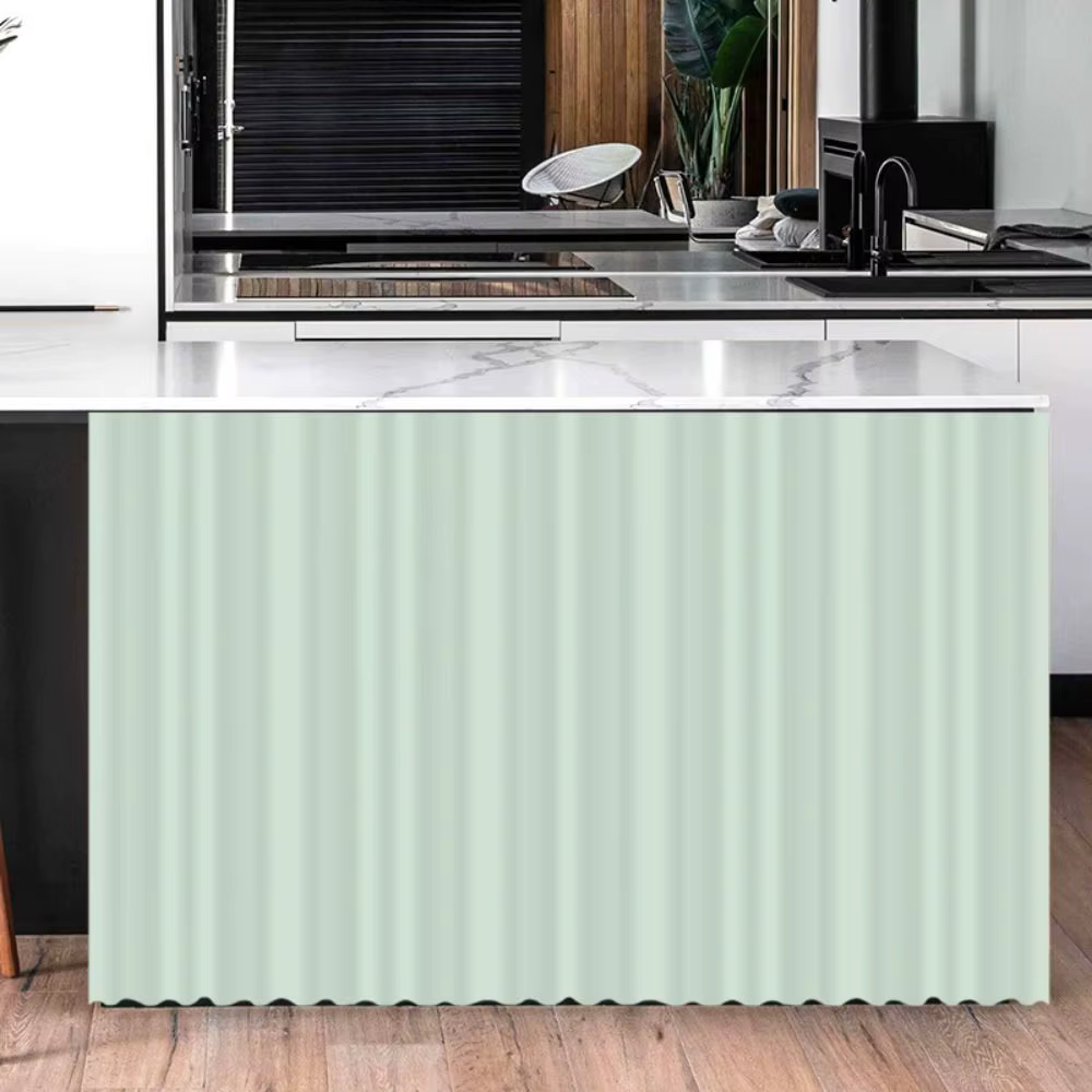 Rideau court anti-poussière pour armoire de cuisine